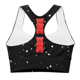 GUMMY DELIGHT Longline sports bra