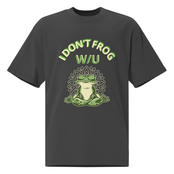 Frog on U Collection Oversized faded t-shirt