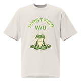 Frog on U Collection Oversized faded t-shirt