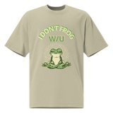 Frog on U Collection Oversized faded t-shirt