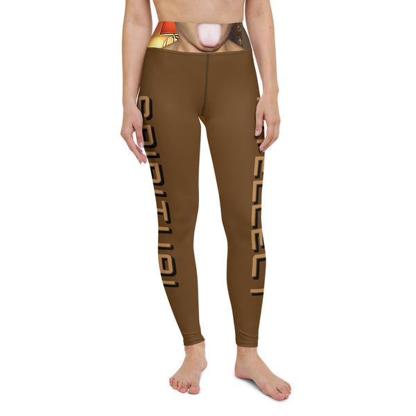 PARTY MONSTER Yoga Leggings Brown