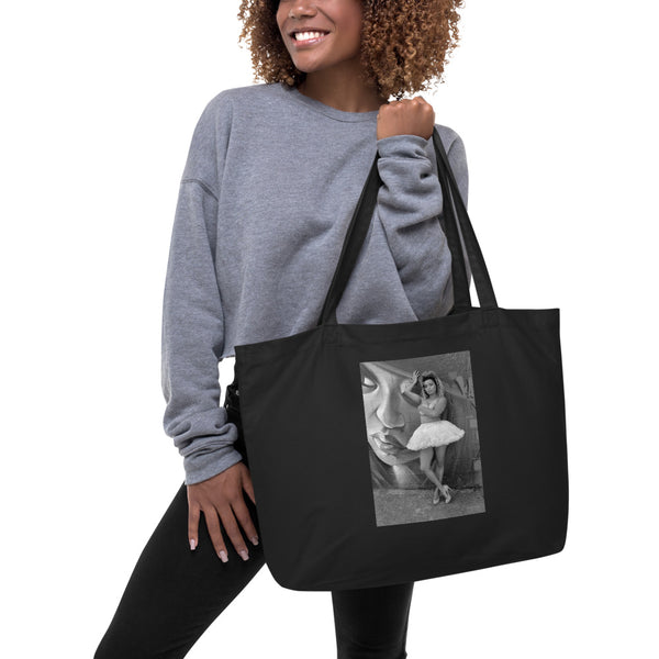 TUTU QUEEN Large organic tote bag