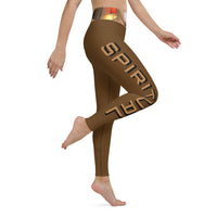 PARTY MONSTER Yoga Leggings Brown