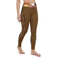PARTY MONSTER Yoga Leggings Brown